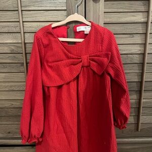 Zara Vibrant Red Textured Dress